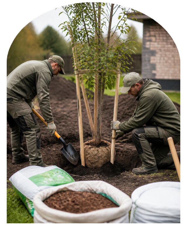 Посадка декоративных деревьев в Элисте по цене от 5696 р. | Метпроект-Элс